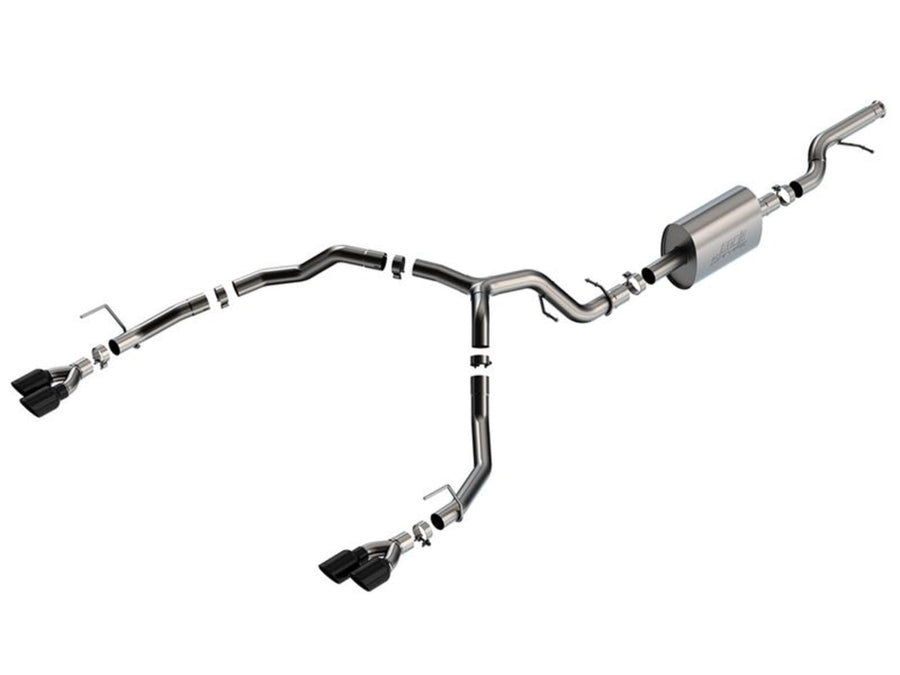Borla 5.3L V8 21-22 Chevy Tahoe Cat-Back Exhaust w/Black Chrome Tips 2/4WD 4DR 3in/2.75in - 140857BC