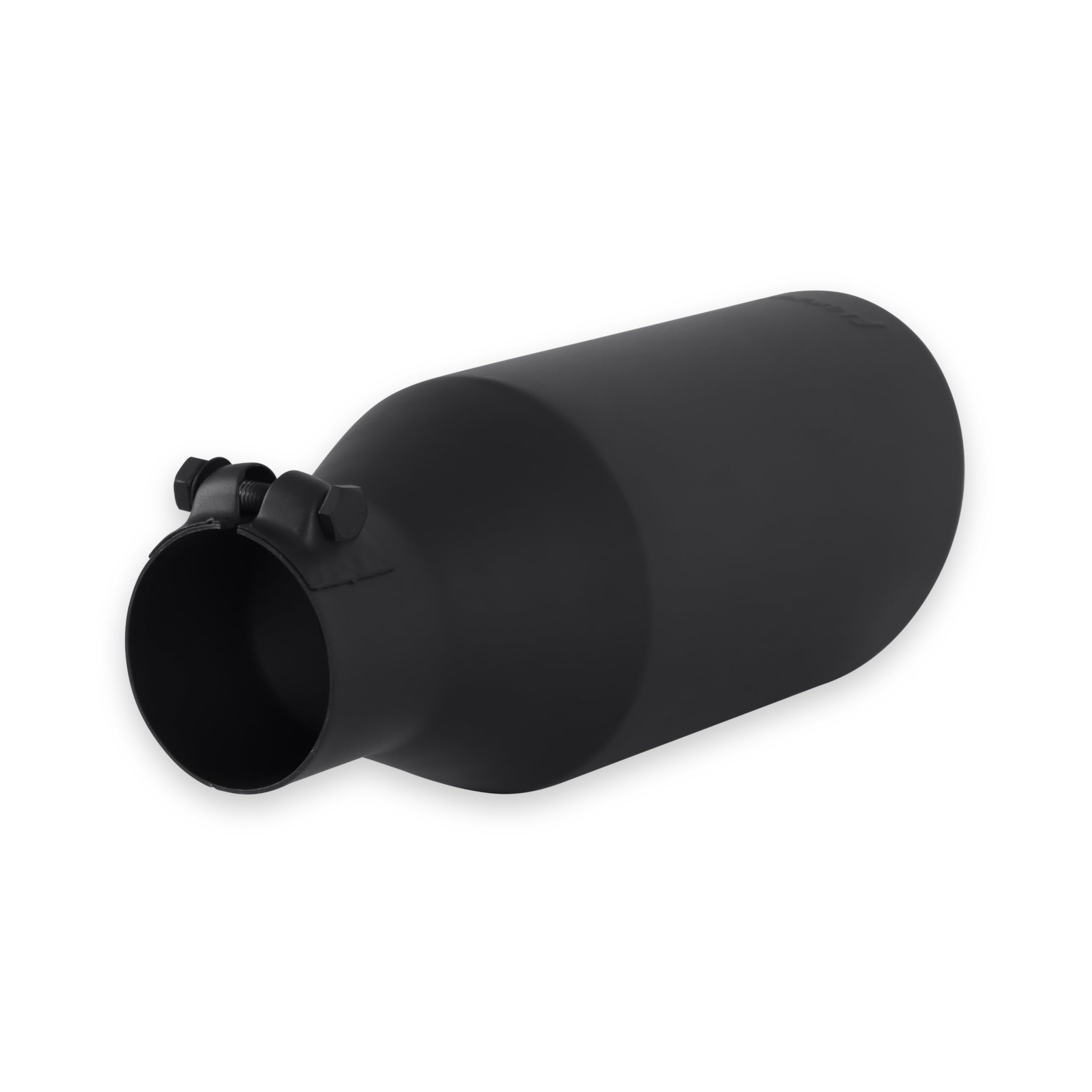 Flowmaster Exhaust Tip 15404B 4.5 Inch Angle Cut Black Ceramic Coated 304 Stainless Steel Fits 2.5 Inch Tubing 11 Inch Long - Clamp On - Sold Individually