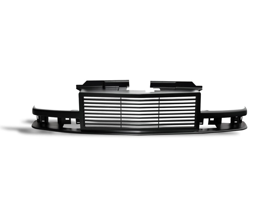 7165601 Armordillo USA Horizontal Front Hood Grille - Matte Black Fits 1998-2004 Chevy S10 S-10 Blazer