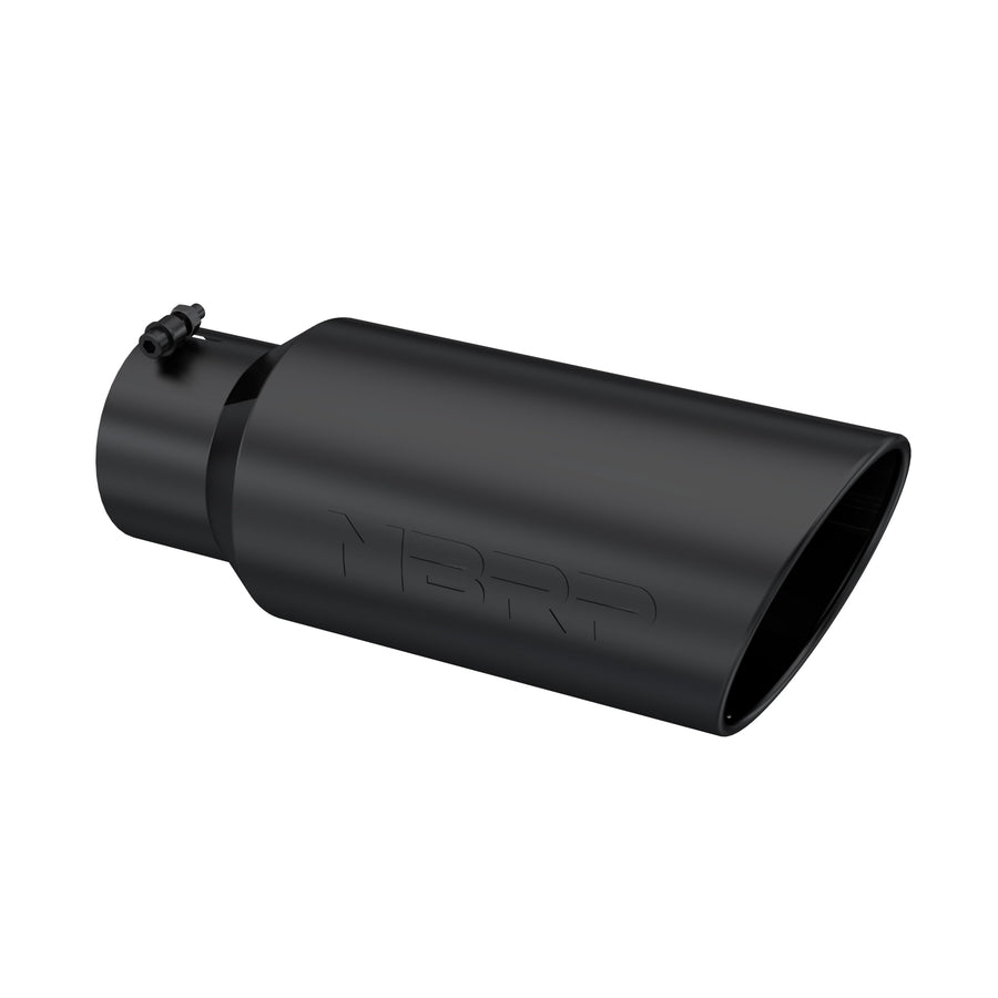 MBRP 7in O.D. Universal Tip 5in inlet 18in length Black Rolled End
