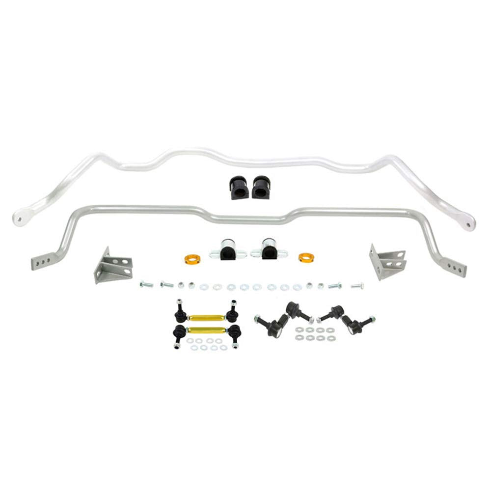 Whiteline Front and Rear Suspension Stabilizer Bar Kit BMK009M Compatible with 03-08 Lancer