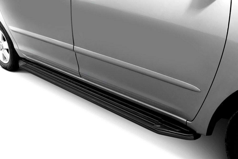 Peerless Black Horse Running Boards Compatible with 2011-2020 Volkswagen Tiguan-PR-W1069BK Black