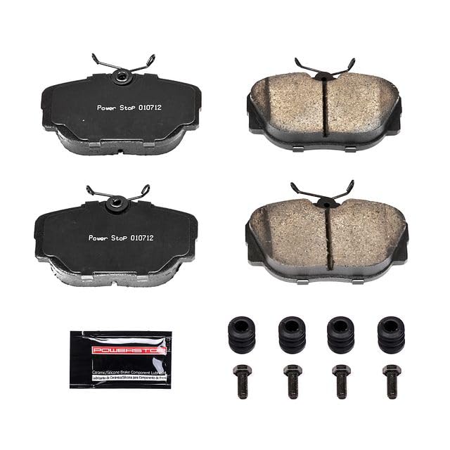 Power Stop Z23-493 Z23 Evolution Sport Carbon Fiber Infused Ceramic Brake Pads with Hardware Front