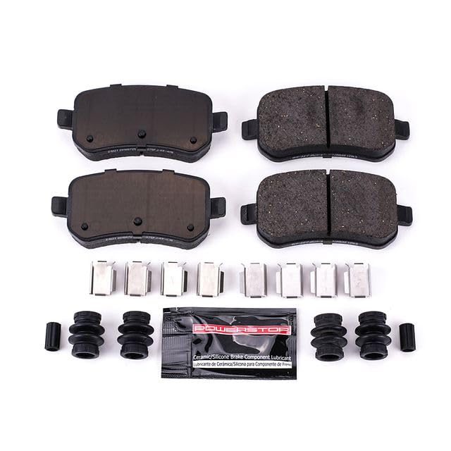 Power Stop Z23-1021 Z23 Evolution Sport Carbon Fiber Infused Ceramic Brake Pads Rear with Hardware For Ford Freestar 2004-2007, Mercury Monterey 2004-2007 [Model Specific]