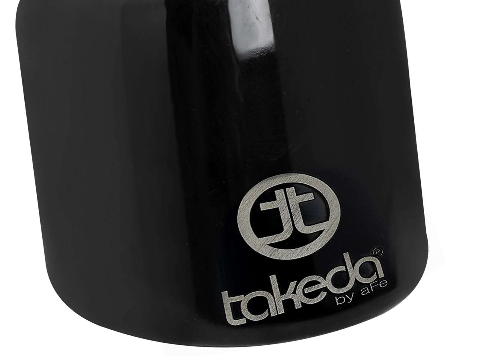 Takeda Exhaust Tip aFe POWER 49T25404-B061, 304 Stainless Steel, Black, 2-1/2" Inlet 4" Outlet 6" Length