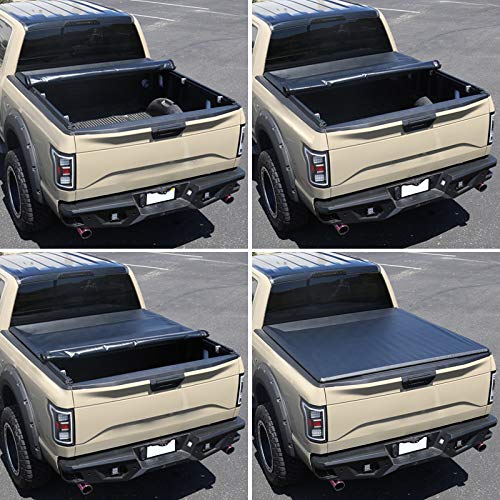 Roll Up Tonneau Cover Spec-D Tuning Compatible with Chevrolet Silverado GMC Sierra 8' Long Bed 1999-2006