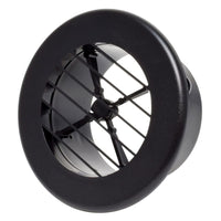 A/C Register Valterra Non-Damp, 4", Black