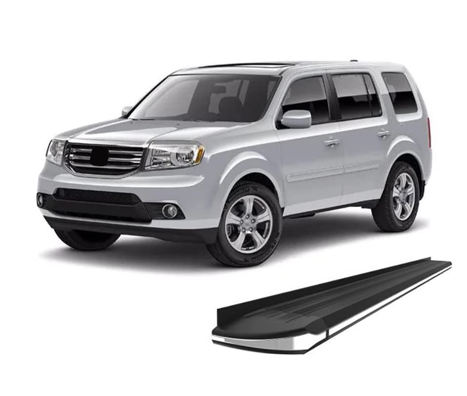 Exceed Black Horse Running Boards Compatible with 2007-2013 Acura MDX|2009-2015 Honda Pilot-EX-HOPI09