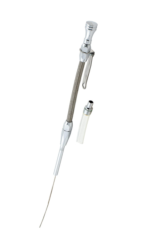 Engine Oil Dipstick & Tube Mr. Gasket 9705G - Braided Stainless Steel