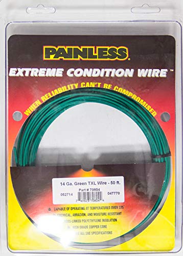 70804 Painless Performance 14-Gauge Green TXL Wire (50' Roll)