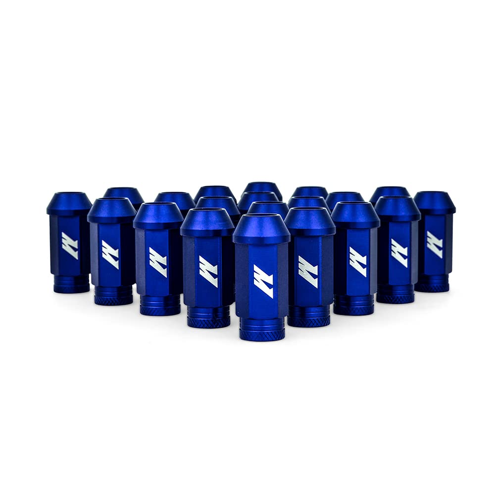 Mishimoto Locking Aluminum Lug Nuts 1/2 X 20, 23pc Set, Blue