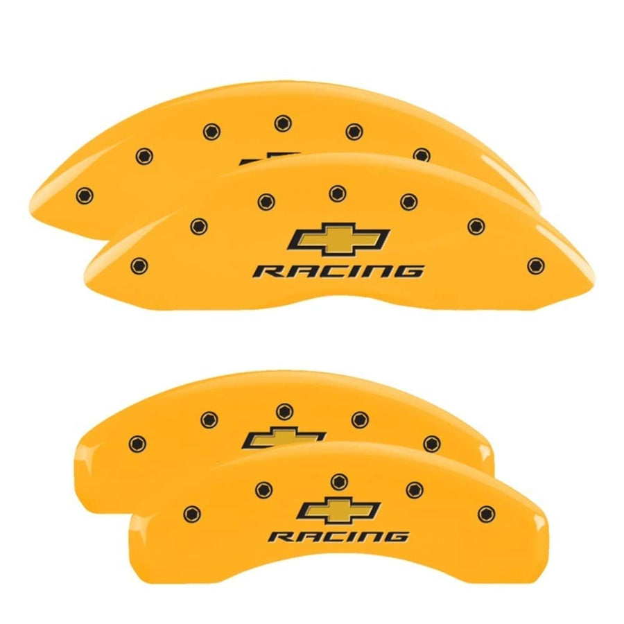 Caliper Covers MGP 14245SBRCYL Yellow (Chevrolet : Chevy racing/Chevy racing)