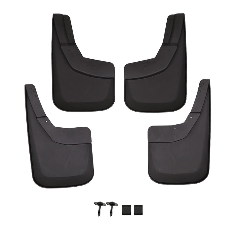 4PC Spec-D Tuning Splash Guard Mud Flaps w/o Wheel Lip Front + Rear Compatible with 2014-2018 Chevy Silverado