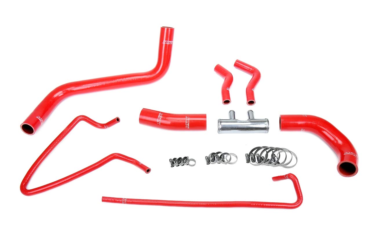 3-ply HPS Red Reinforced Silicone Radiator Coolant Hose Kit 57-2064-RED