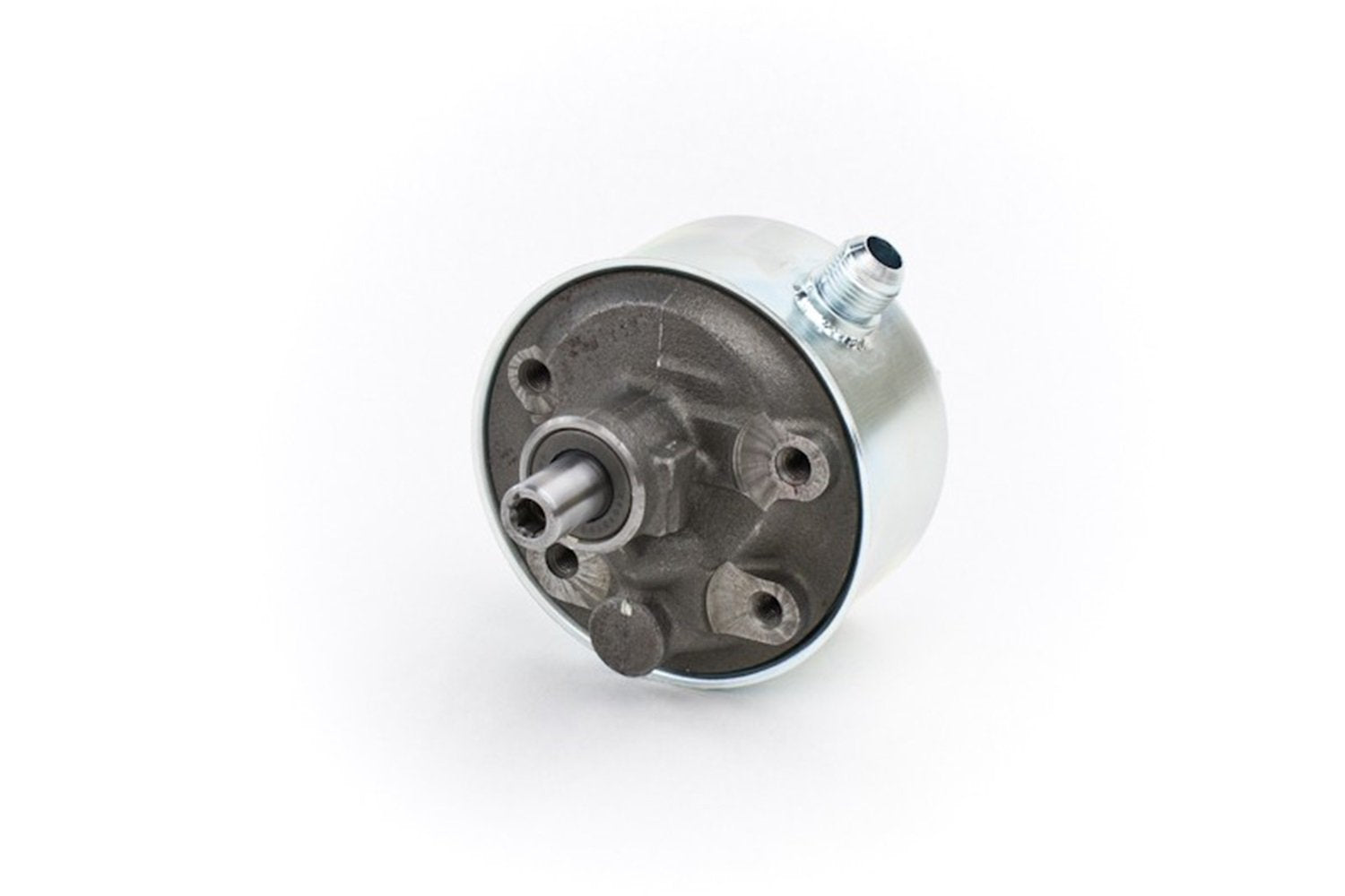 High Performance P Series Power Steering Pump PSC Motor Sports SP1405X w/Remote Reservoir Can And AN6 Pressure Fitting