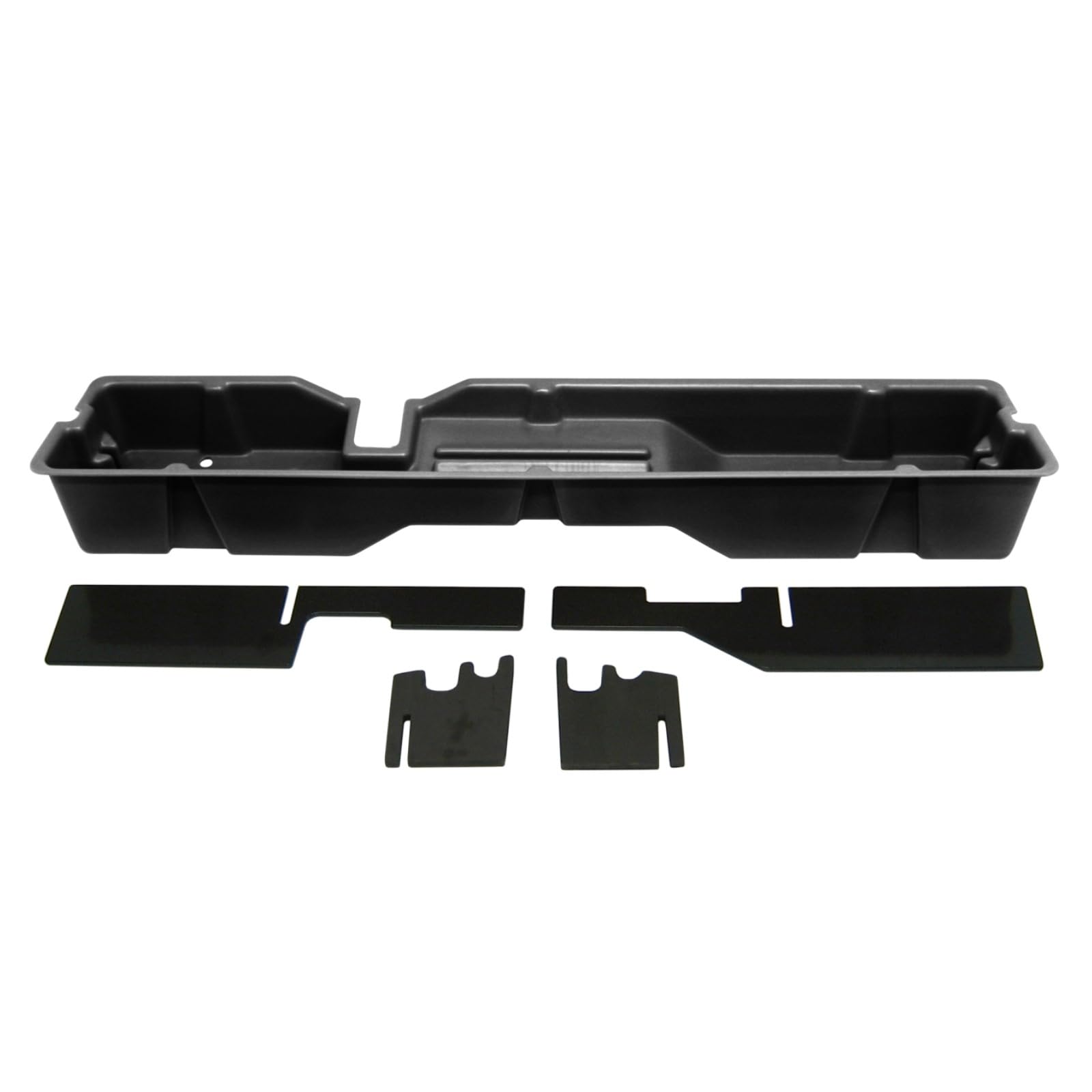 Under Seat Storage DuHa 20004 fits 2004-2008 F150 SuperCab and SuperCrew without a Factory Subwoofer | Black Heavy-Duty Back Seat Organizer | Includes Dividers