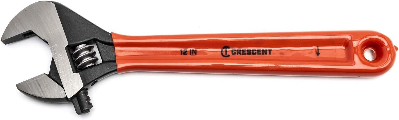 Crescent 8" Black Oxide Adjustable Cushion Grip Wrench - Carded - AT28CVS