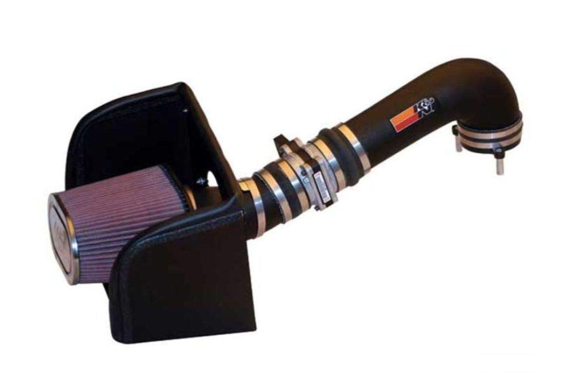 Cold Air Intake System K&N: High-Flow Air Filter, Increase Performance & Towing: Compatible with 1996-1998 Chevrolet/GMC: C1500, K1500, 57-3039