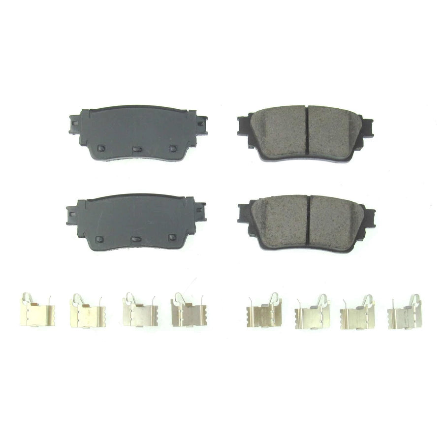 Rear Brake Kit Power Stop For Nissan Altima 2019-25 | Nissan Kicks 2021-24 - Ceramic Brake Pads With Installation Hardware, 17-2200
