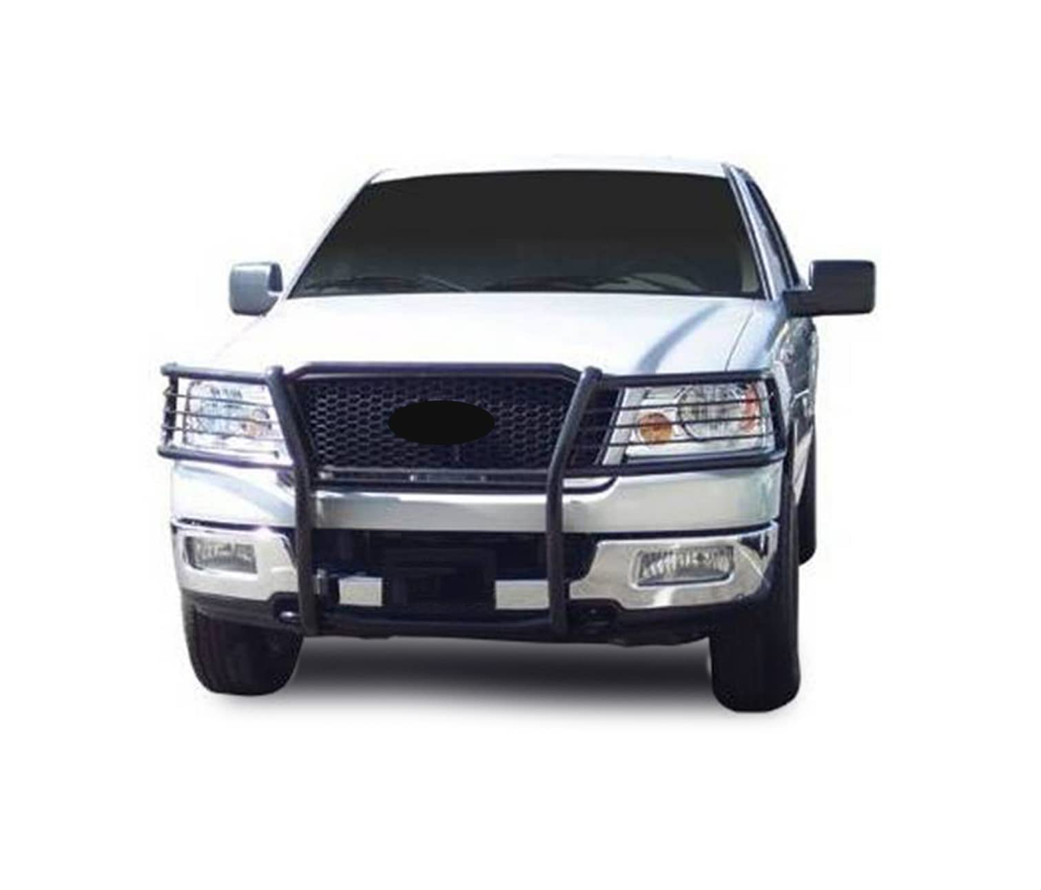 Bumper Guard Black Horse Grille brush Modular Black Compatible with 2004-2008 Ford F-150-17FP28MA