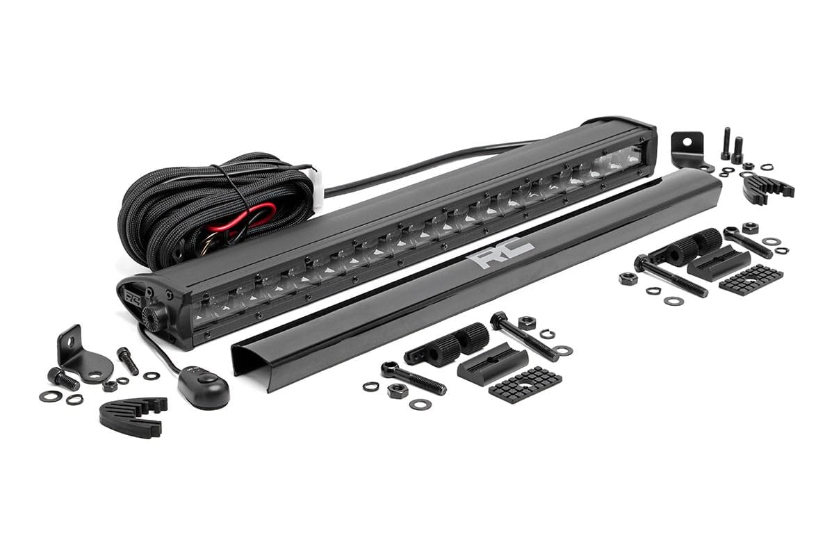 20-Inch Rough Country LED Light Bar - 100W CREE LED, 7200 Lumen, Spot Focus Beam, Rugged Off-Road Lighting for Jeeps, Trucks, UTV