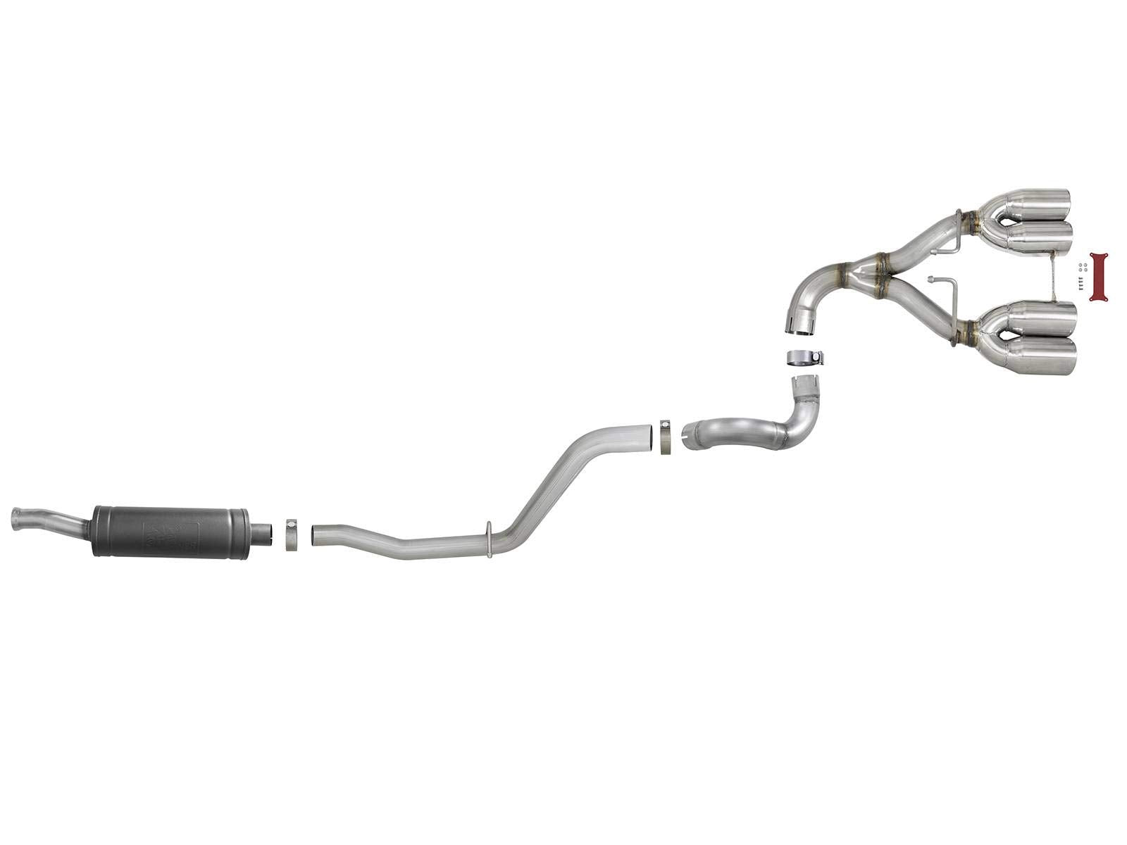 Rebel Series aFe Power 49-38071-P Performance Cat-Back Exhaust System