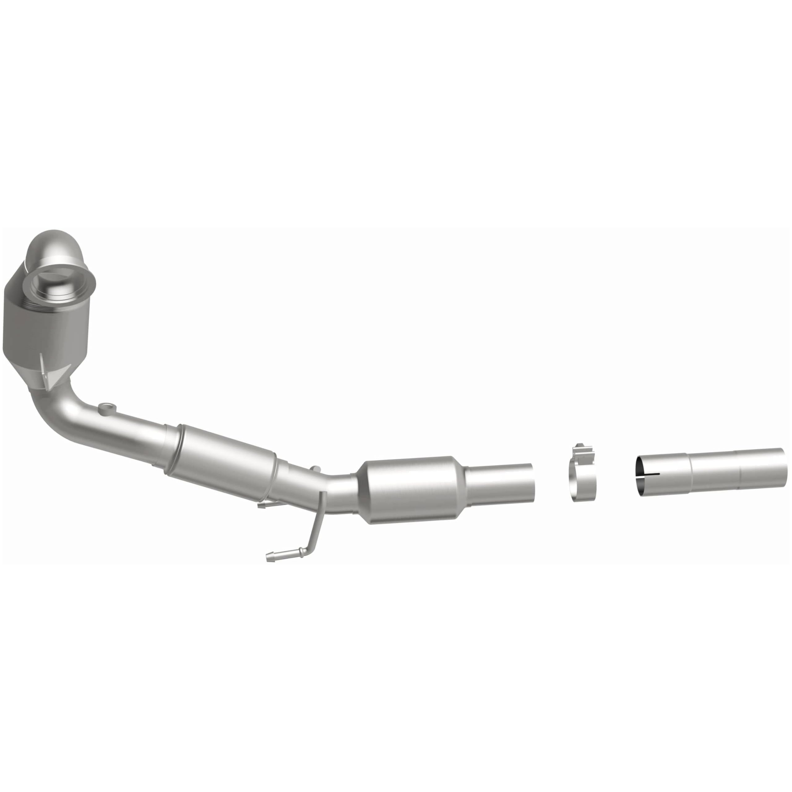 MagnaFlow Catalytic Converter Direct-Fit OEM Grade Federal/EPA Compliant 21-581 - Stainless Steel 2.5in Main Piping, 38.625in Overall Length, Post Converter O2 Sensor - Import Vehicle OEM Replacement