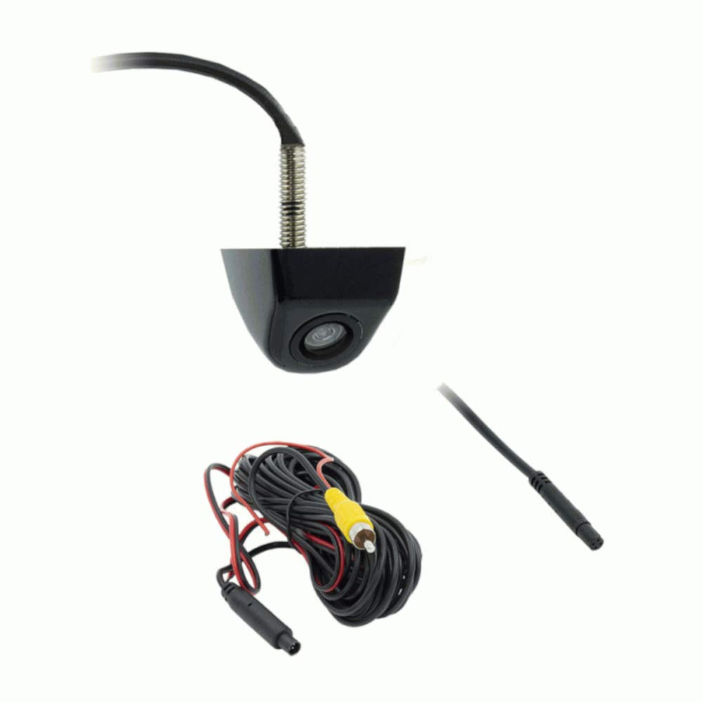 Above License Plate Backup Cam iBeam W/Gloss Black Metal Housing