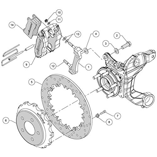 Rear NDPR Drag Kit,12.90" Drilled