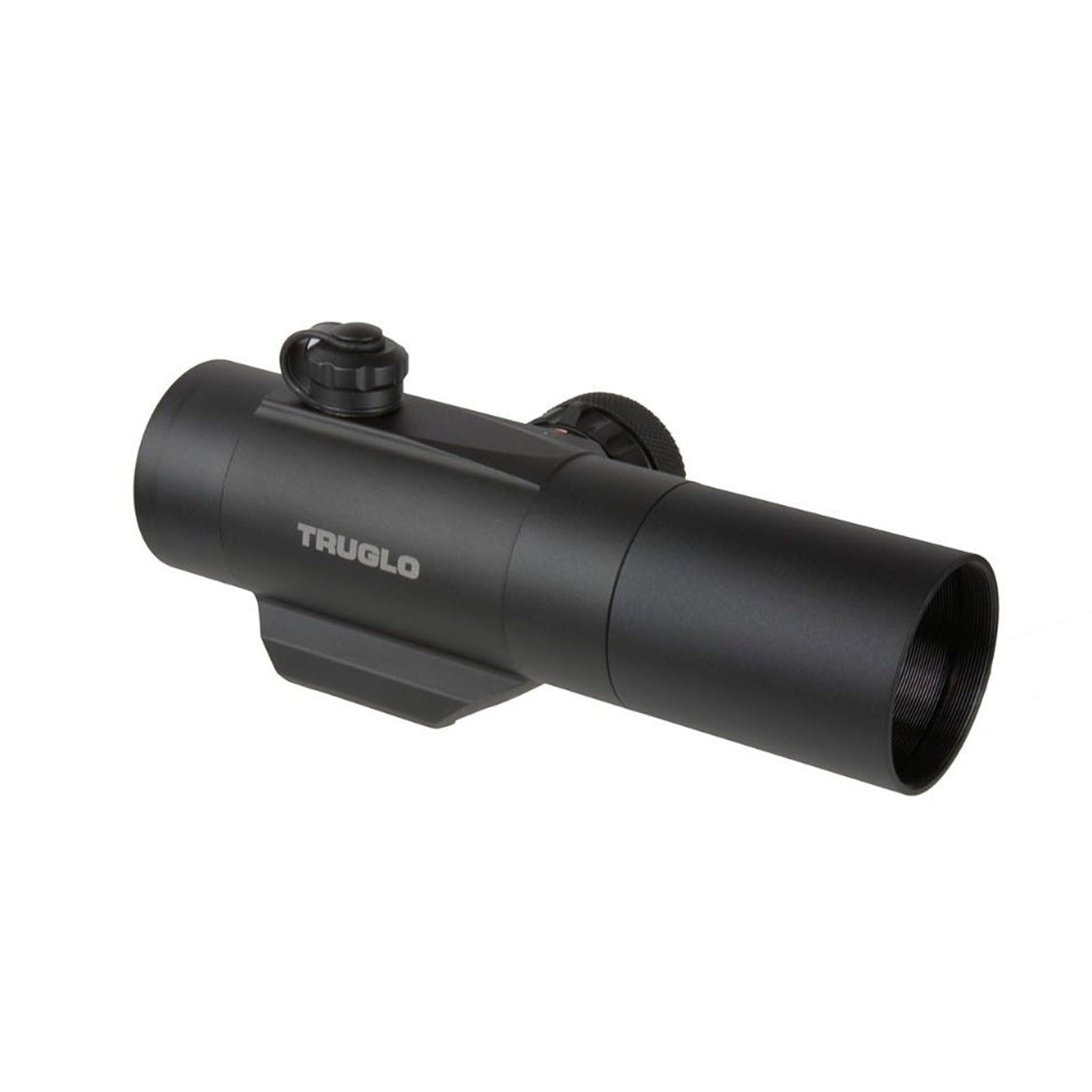Dual-Color TRUGLO 1x30mm 3-MOA Hunting Lightweight Waterproof Fogproof Shock Resistant Adjustable Aluminum Red / Green Center Optic Dot Sight, Flip-Up Lens Caps and Detachable Sunshade Included