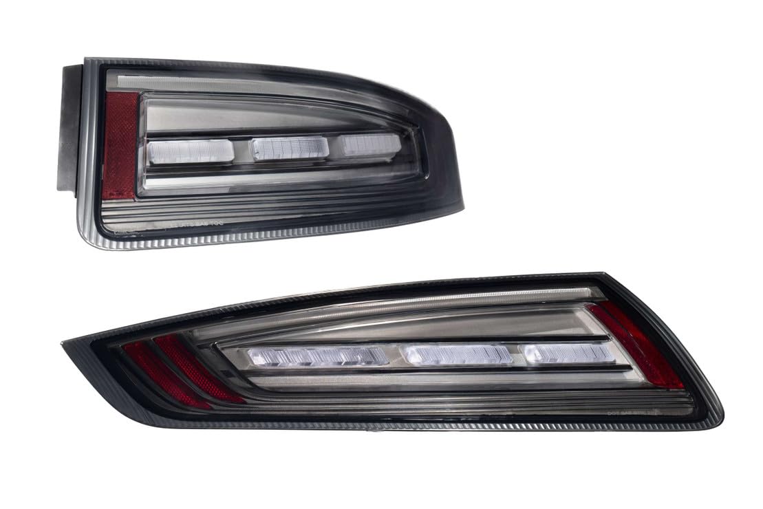 Morimoto XB LED Taillights Porsche 911 Fits 997.1 05-08, Plug and Play LED Taillight Assemblies (Smoked)