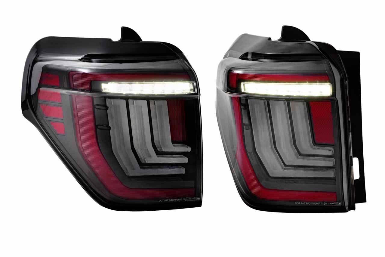 Morimoto XB LED Taillights Toyota Fits 4Runner 10-23, Plug and Play Taillight Assemblies (Smoked)
