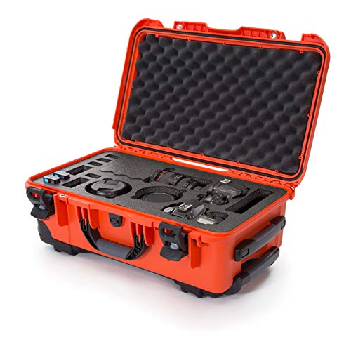 Waterproof Nanuk 935 Hard Case with Foam Insert for Canon, Nikon - 2 DSLR Body and Lens/Lenses - Orange (935-EDSLR3)
