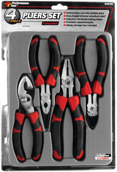 W30765 Performance Tool Professional Pliers Set, 4-Piece