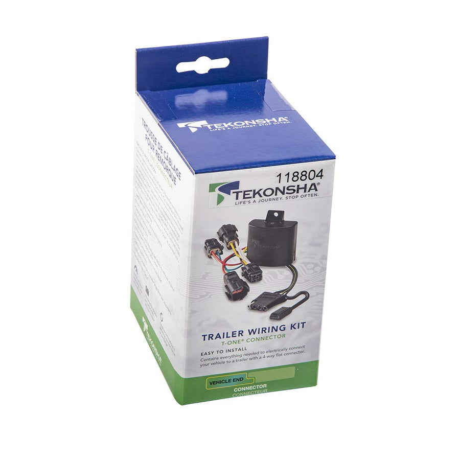 Tekonsha T-One® Harness T-Connector, 4-Way Flat, Compatible with Select Acura RDX