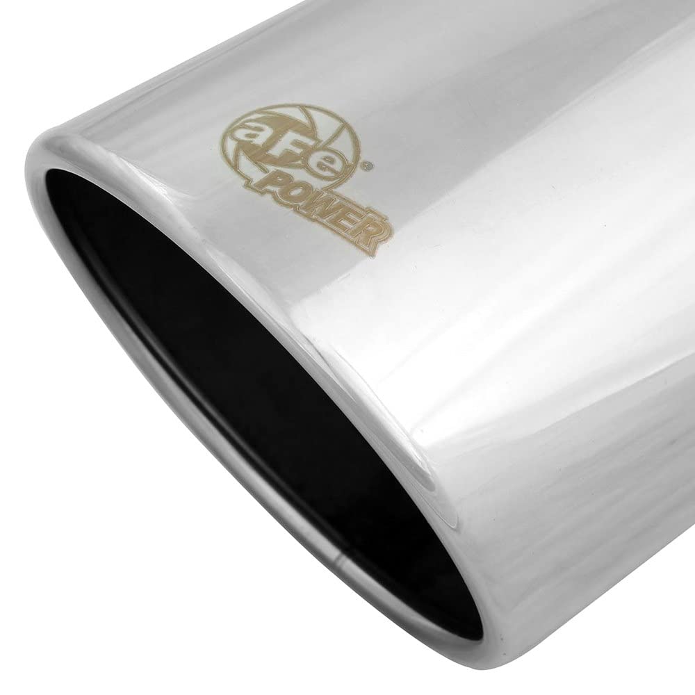 MACH Force-XP aFe Power 5" Inlet x 6" Outlet x 12" Length Polished Stainless Steel Bolt-On Tip