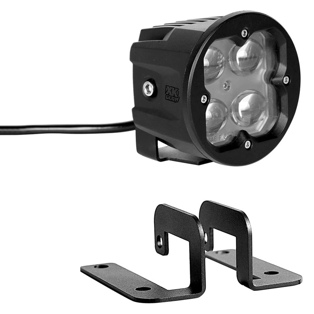 XKGLOW 2PC Fog Light Cube Light Fog Light Beam SAE Bluetooth App Control