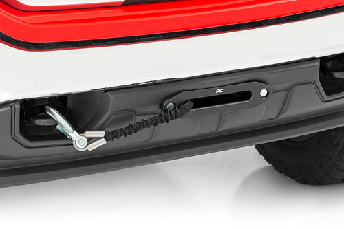 Rough Country Winch Mounting Plate Hidden for 2014-2018 Chevy/GMC - 11004 Black