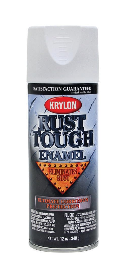 Krylon 'Rust Tough' Flat White Rust Preventive Enamel - 12 oz. Aerosol K09219007