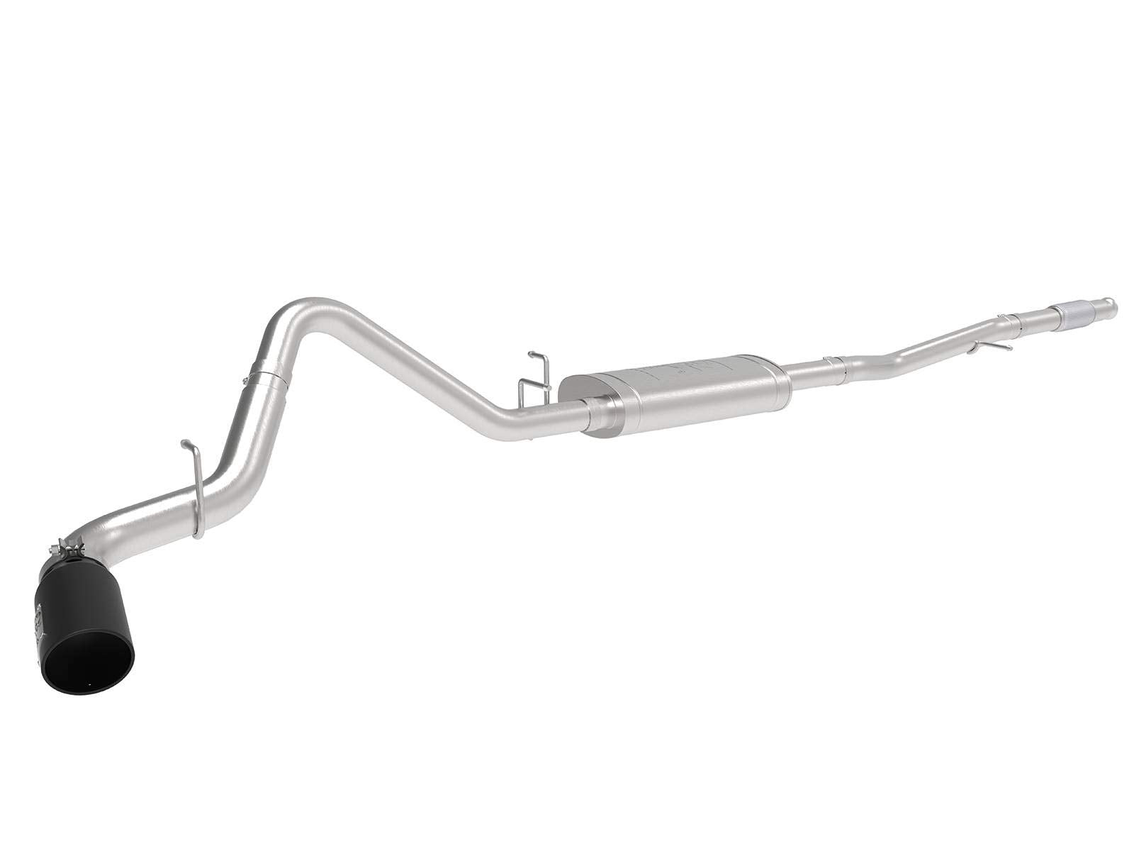 Apollo GT Series aFe Power 49-44107-B 3 IN 409 Stainless Steel Cat-Back Exhaust System w/Black Tip
