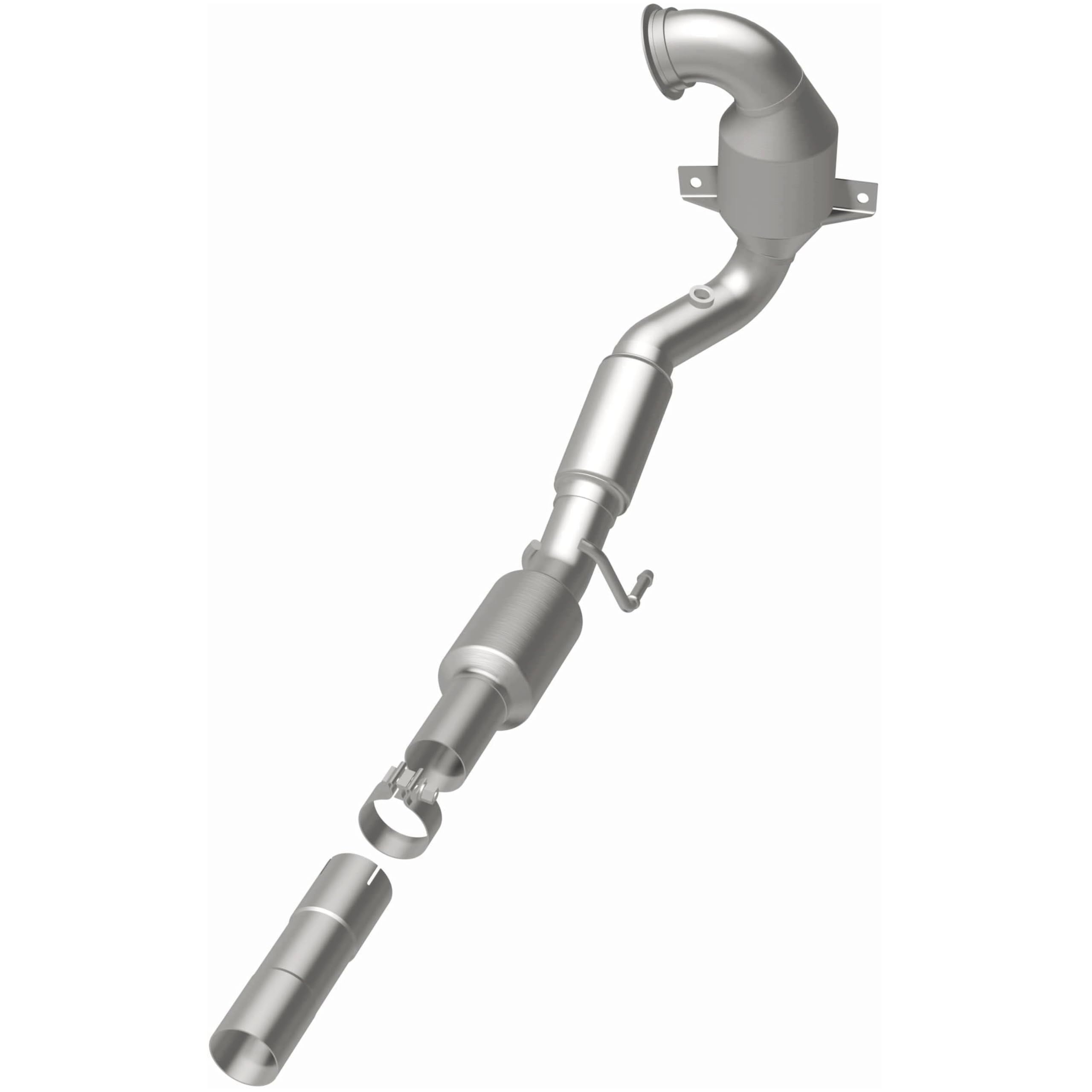 MagnaFlow Catalytic Converter Direct-Fit OEM Grade Federal/EPA Compliant 21-581 - Stainless Steel 2.5in Main Piping, 38.625in Overall Length, Post Converter O2 Sensor - Import Vehicle OEM Replacement