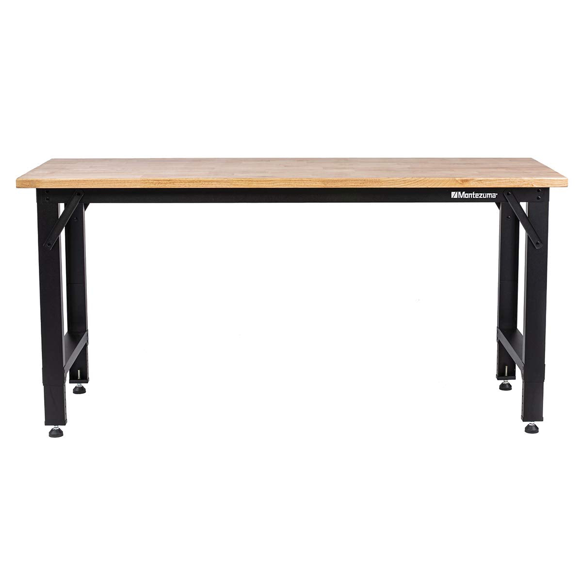 6' Montezuma Adjustable Height Steel and Solid Wood Workbench Station