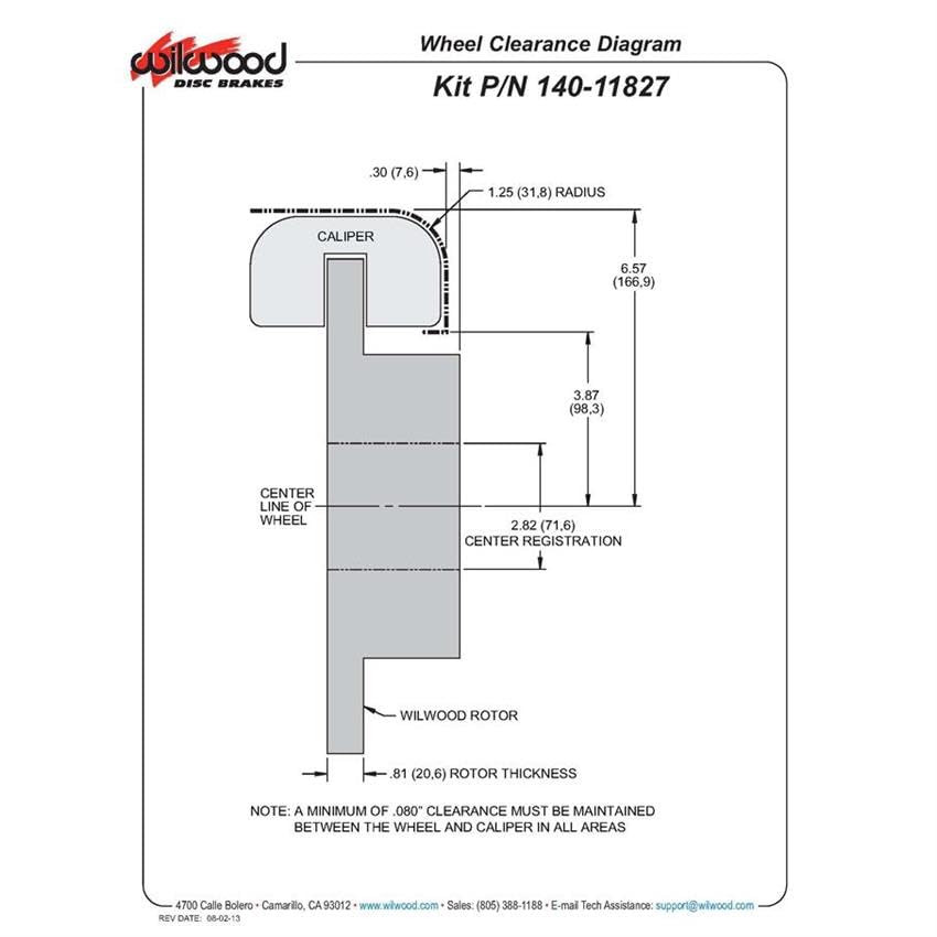 Brake Kit Wilwood 140-11827-D, 1 Pack