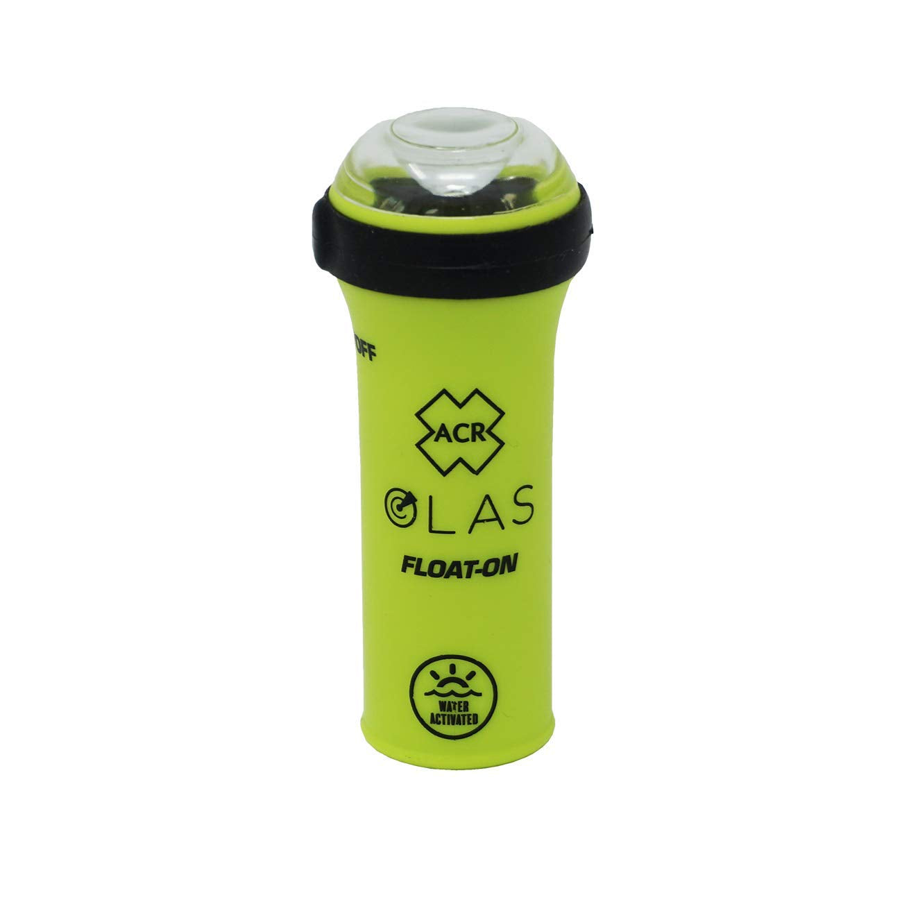 ACR FLOAT-ON OLAS Man Overboard System for adults, kids, and pets with integrated LED Flashlight and Water Activated Strobe for boating safety