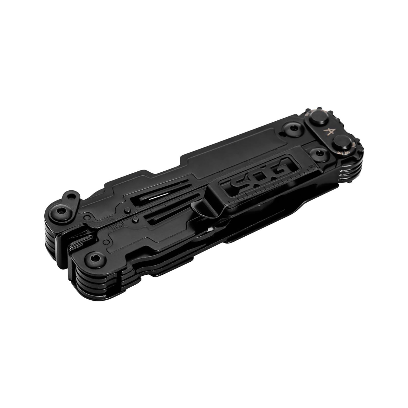 SOG One-Handed PowerAccess Lightweight Daily Pocketable Stainless Steel Multi-Tool for Backcountry| 18 Tools, Black