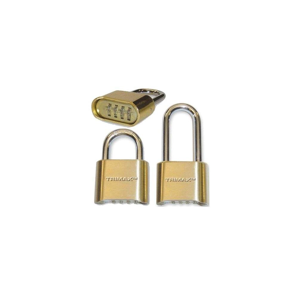 Resettable Trimax Combination Padlock 1.25" x 5/16" Diameter Shackle TPC125