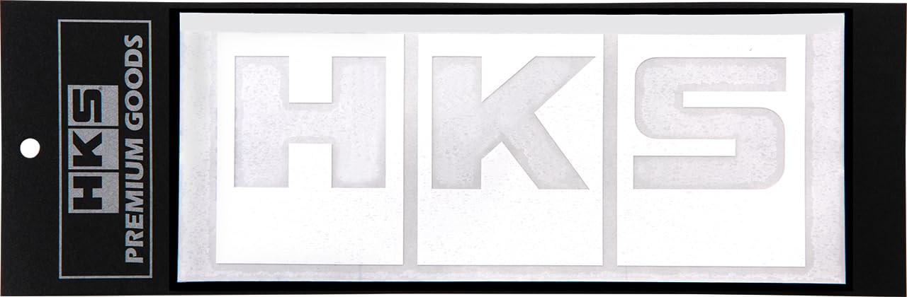 Sticker HKS LOGO W220 WHITE