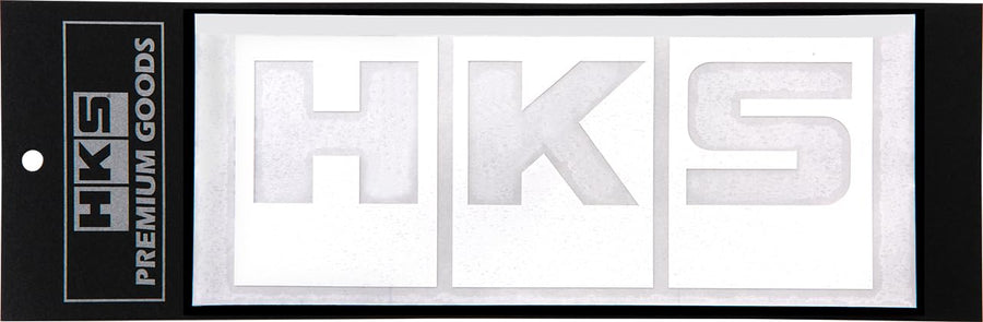 Sticker HKS LOGO W220 WHITE