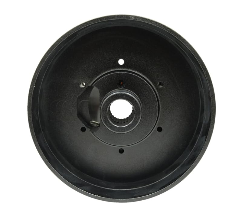 NRG Innovations Short Hub Steering Wheel, Aluminum Steering Shaft, 6x70mm Bolt Pattern Quick Release Adapter Unit, Compatible With 97-03 Ford F150/ F250/ F350; 04-08 F250/ F350, Black, NRG-SRK-162H
