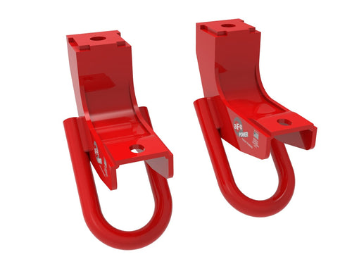 Toyota Tundra aFe Power Front Tow Hook Red 22-24 V6-3.4L (tt)